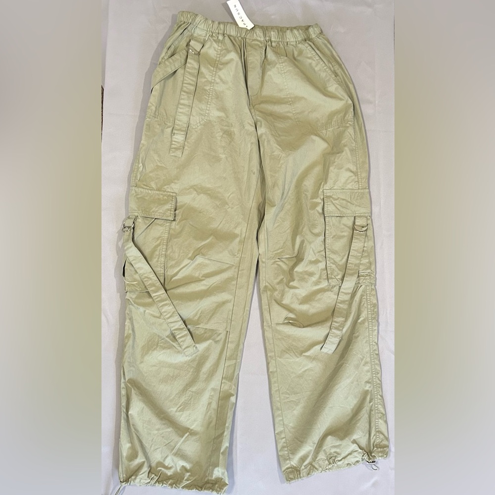 PacSuns Olive Tactical Parachute Cargo Pants